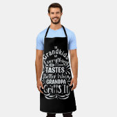 Gepersonaliseerde Grappige Opa BBQ Chef Schort (Gedragen)