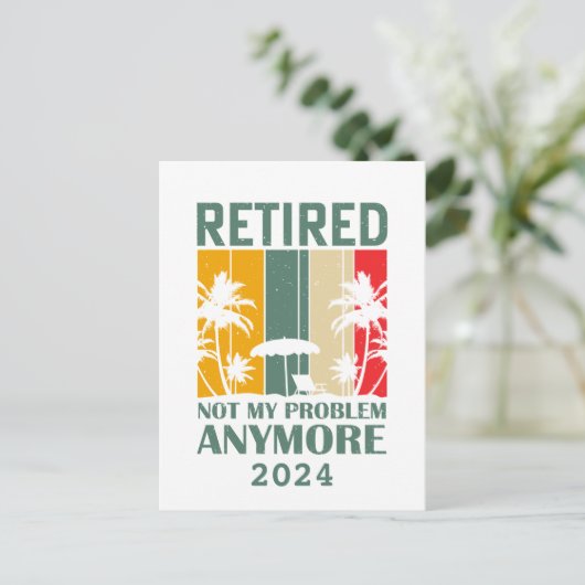 Gepersonaliseerde grappige pensionering officieel  briefkaart (Staand voorkant)