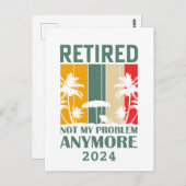 Gepersonaliseerde grappige pensionering officieel  briefkaart (Voorkant / Achterkant)