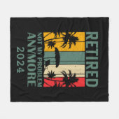 Gepersonaliseerde grappige pensionering officieel  fleece deken (Voorkant (Horizontaal))