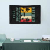 Gepersonaliseerde grappige pensionering officieel spandoek (Beurs)