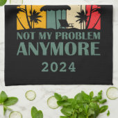 Gepersonaliseerde grappige pensionering officieel  theedoek (Gevouwen)