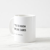 Gepersonaliseerde grappige quote aangepaste sarcas koffiemok (Voorkant links)