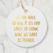 Gepersonaliseerde Grappige Quotes voor Wijnbar II Bedankjes Labels (Voorkant)