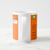 Gepersonaliseerde Grappige Recept Koffie Thee Mok (Achterkant)