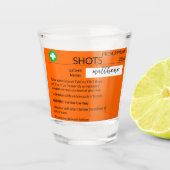 Gepersonaliseerde grappige Recept Mok Shot Glas (Voorkant)