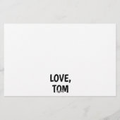 Gepersonaliseerde Grappige Roeien Gelukkige Verjaa Briefpapier (Achterkant)