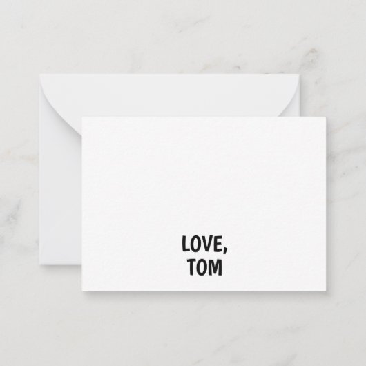 Gepersonaliseerde Grappige Roeien Gelukkige Verjaa Notitiekaartje (Achterkant)