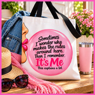 Gepersonaliseerde Grappige Roze Bubble Gum Citaat  Tote Bag