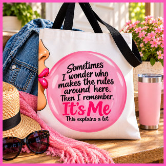 Gepersonaliseerde Grappige Roze Bubble Gum Citaat Tote Bag