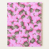 Gepersonaliseerde grappige roze kat planner (Achterkant)