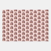 Gepersonaliseerde Grappige Roze Roze Aangepaste Ge Inpakpapier Vel (Voorkant 2)