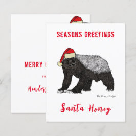 Gepersonaliseerde Grappige Santa Honey Badger