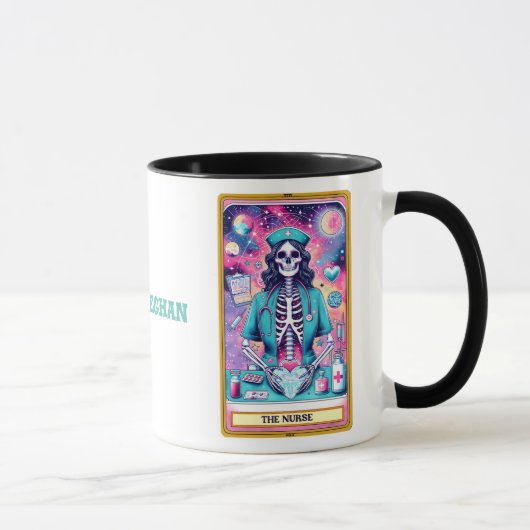 Gepersonaliseerde Grappige Schattigee Tarot Verple Mok (Rechts)