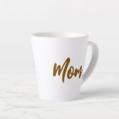 Gepersonaliseerde Grappige Thanksgiving Turkije in Latte Mok (Rechterhoek)