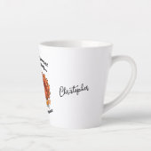 Gepersonaliseerde Grappige Thanksgiving Turkije Qu Latte Mok (Rechts)