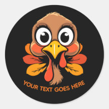 Gepersonaliseerde Grappige Turkije Gezicht Thanksg