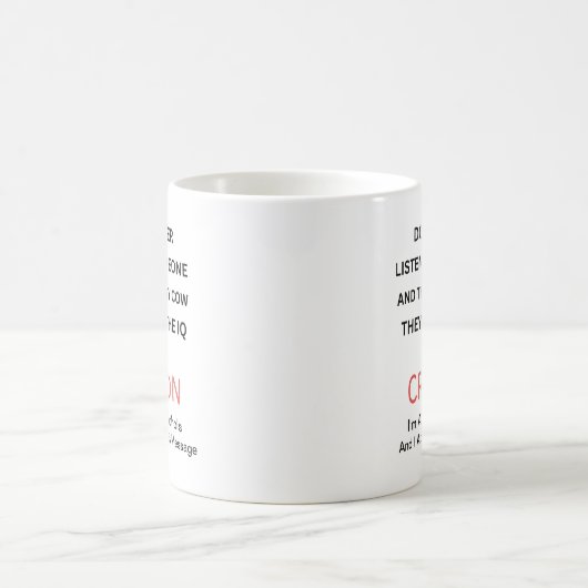 Gepersonaliseerde grappige uitspraken Sarcasme Mod Koffiemok (Center)