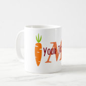 Gepersonaliseerde Grappige Veggie Wortel Lover Mok (Voorkant links)