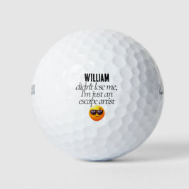 Gepersonaliseerde grappige verloren golfballen