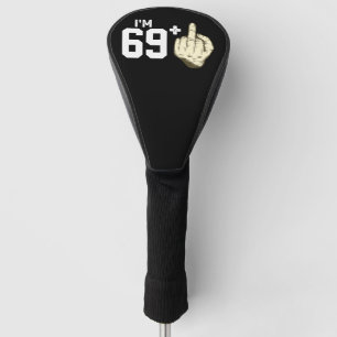 Gepersonaliseerde grappige vingerkostuum verjaarda golfheadcover