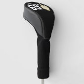 Gepersonaliseerde grappige vingerkostuum verjaarda golfheadcover (Schuin)