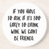 Gepersonaliseerde grappige wijngaarden quotes II Zandsteen Onderzetter (Voorkant)