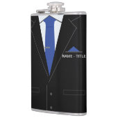 Gepersonaliseerde grappige zakelijke fles met aang heupfles (Links)