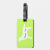 Gepersonaliseerde Grappige Zwembad Feest Labradors Bagagelabel (Achterkant verticaal)