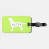 Gepersonaliseerde Grappige Zwembad Feest Labradors Bagagelabel (Achterkant horizontaal)