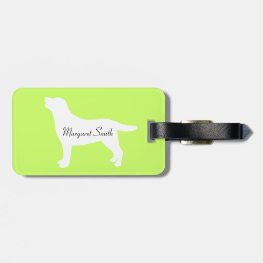 Gepersonaliseerde Grappige Zwembad Feest Labradors Bagagelabel (Achterkant horizontaal)