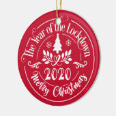 Gepersonaliseerde grappigheid 2020 Herdenking van  Keramisch Ornament (Links)