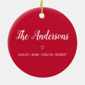 Gepersonaliseerde grappigheid 2021 Herdenking van Keramisch Ornament (Achterkant)