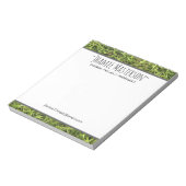 Gepersonaliseerde grassy notitieblok (Linkerzijde)