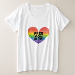 Gepersonaliseerde Gratis Mama Knuffels Sjabloon Grote Maat T-shirt