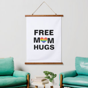 Gepersonaliseerde Gratis Mama Knuffels Sjabloon Hangend Wandkleed