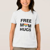 Gepersonaliseerde Gratis Mama Knuffels Sjabloon Tri-Blend Shirt (Voorkant)