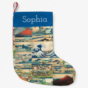 Gepersonaliseerde Great Wave Hokusai Uitzichten Mo Kleine Kerstsok