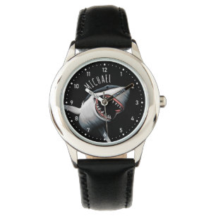 Gepersonaliseerde Great White Shark kinderen horlo Horloge