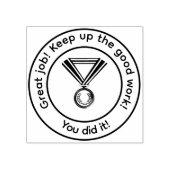 Gepersonaliseerde Great Work Teacher Rubber Stamp Rubberstempel (Afrduk)