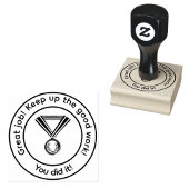 Gepersonaliseerde Great Work Teacher Rubber Stamp Rubberstempel