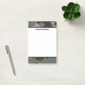 Gepersonaliseerde Green Camo Post-it Notes (Kantoor)