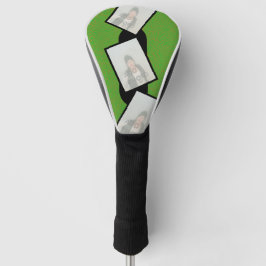 Gepersonaliseerde Green Golf Head Hoesje met foto' Golfheadcover