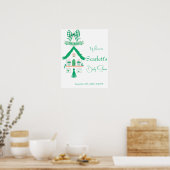 Gepersonaliseerde Green House Oh Baby shower Poster (Keuken)