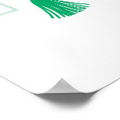 Gepersonaliseerde Green House Oh Baby shower Poster (Hoek)