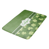 Gepersonaliseerde Green Shamrock St Patricks Day Badmat (Gekanteld)
