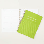 Gepersonaliseerde Green Spiral Notitieboek – Klant (Display)