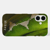 Gepersonaliseerde Green Tree Snake Stevige iPhone Case-Mate iPhone Case (Achterkant (horizontaal))