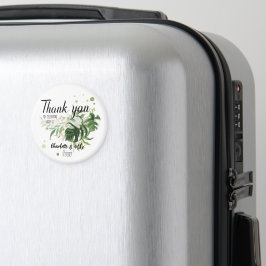 Gepersonaliseerde Greenery Boho Huwelijksgunst Cad Magneet