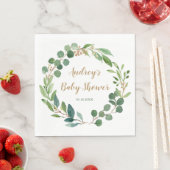 Gepersonaliseerde Greenery Party Napkins Servet (Insitu)